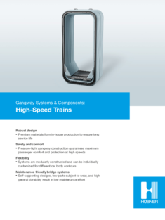 Gangway Systems: High-Speed